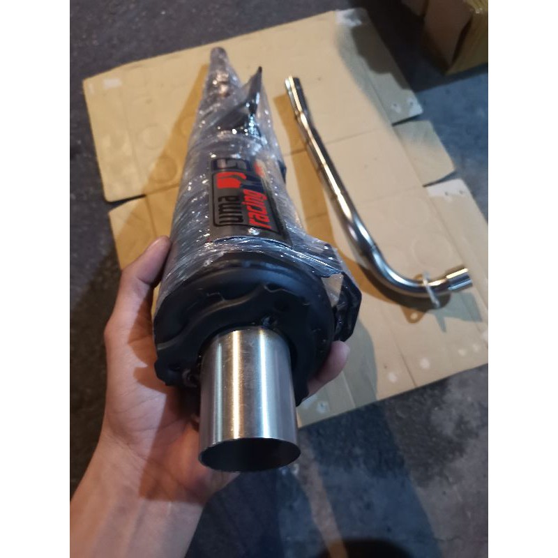 Pô uma 1 :1 sirius. dream. Wave exciter winner móc sẵn đuôi inox có cổ pô