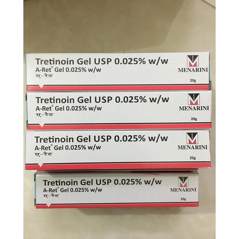 Gel dưỡng giảm mụn, chống lão hóa da Tretinoin Aret Ấn Độ 20g
