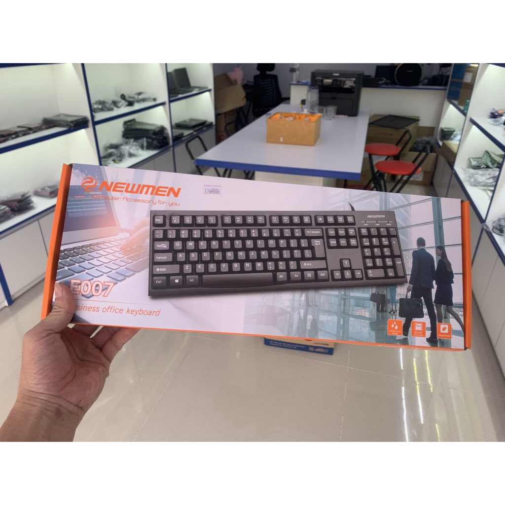 ⭐Bàn phím Newmen E007 Hàng Chính Hãng USB/đen(nói không với hàng giả)⭐