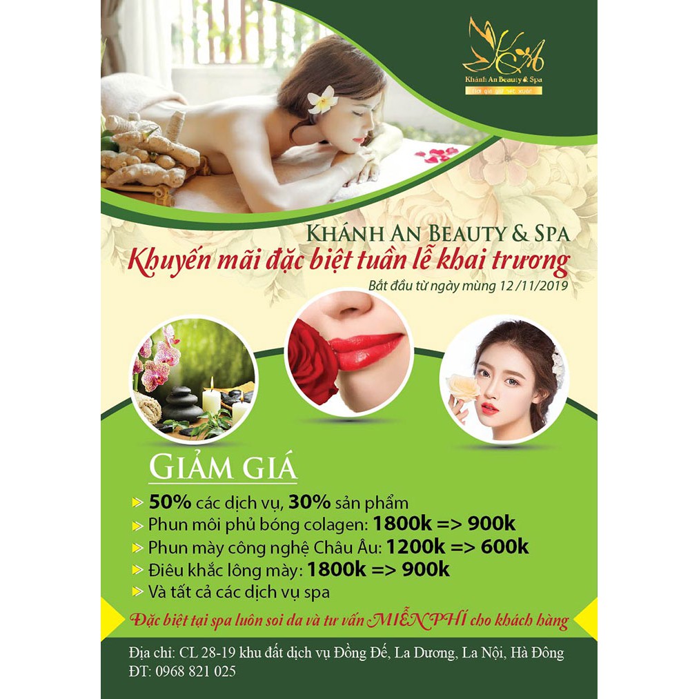 1.000 TỜ RƠI A5 GIÁ RẺ DÀNH CHO SPA/THẨM MỸ/DỊCH VỤ/KHAI TRƯƠNG/GIẢM GIÁ/...