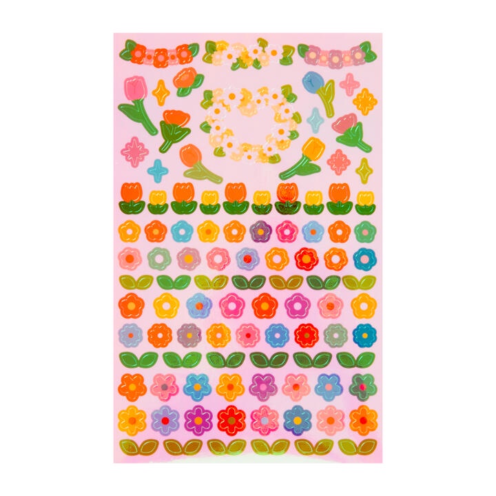 Set 2 Tấm Sticker ARTBOX Hàn Quốc Hình Hoa Phản Quang