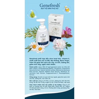 Dung Dịch Vệ Sinh Phụ Nữ Genefresh ( Dạng Bọt)