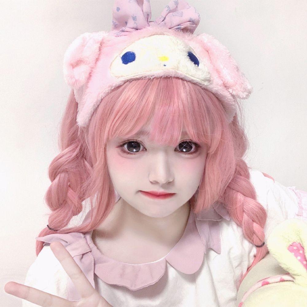 Băng Đô Cài Tóc Vải Bông Hình Cinnamoroll Thời Trang Hàn Quốc Cho Bé Gái