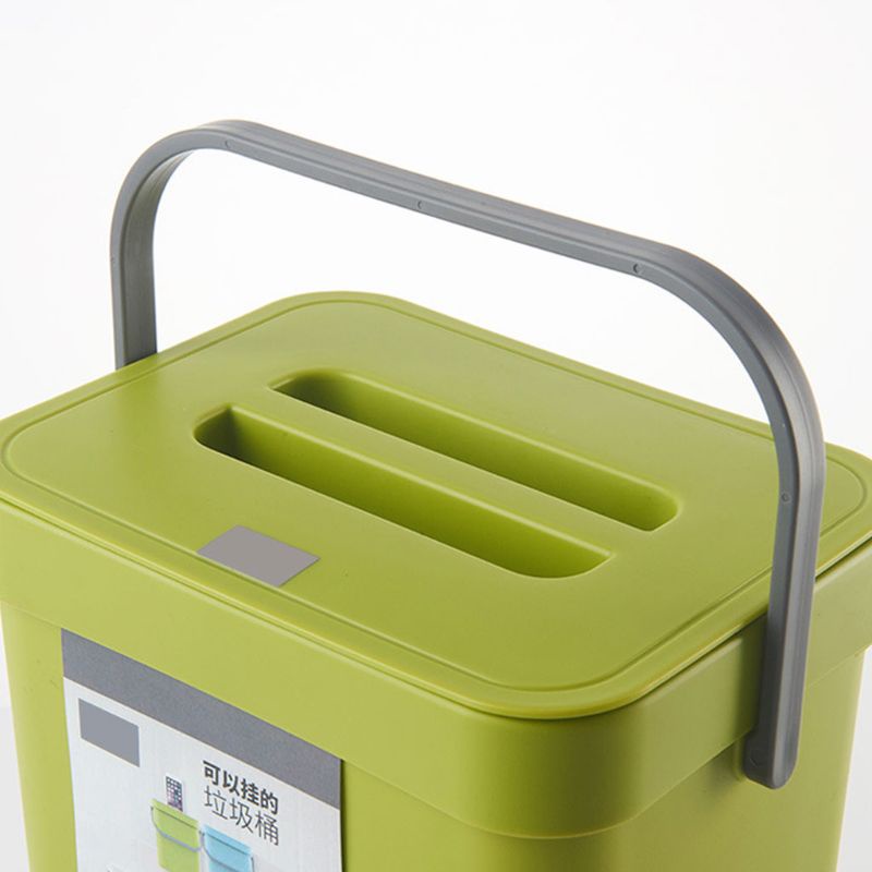 Thùng rác bằng nhựa gắn tường có nắp đậy tiện dụng cho nhà bếp / phòng ngủ / văn phòng