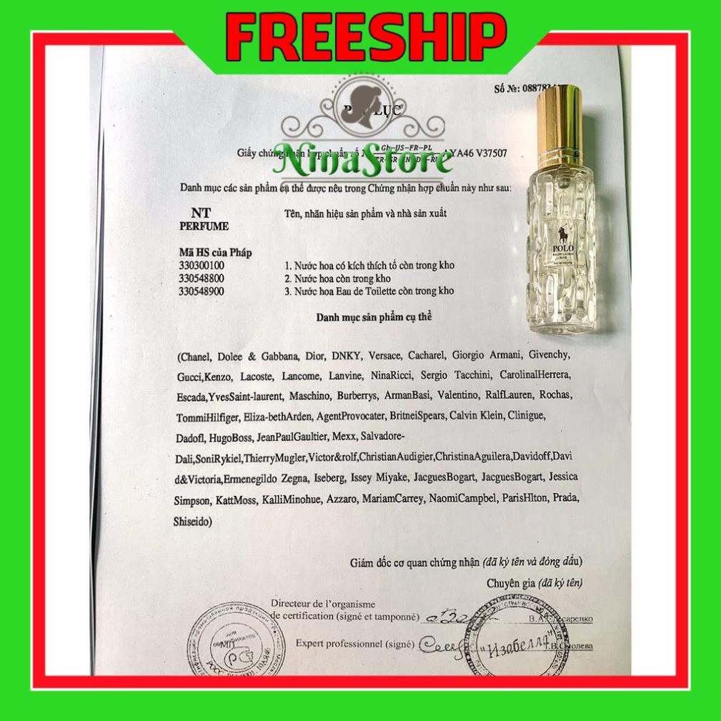 💘FREESHIP💘 Nước hoa nam Bleu EDP chai mini 20ml dạng xịt mẫu táo- Mùi blue- NinaStore | BigBuy360 - bigbuy360.vn