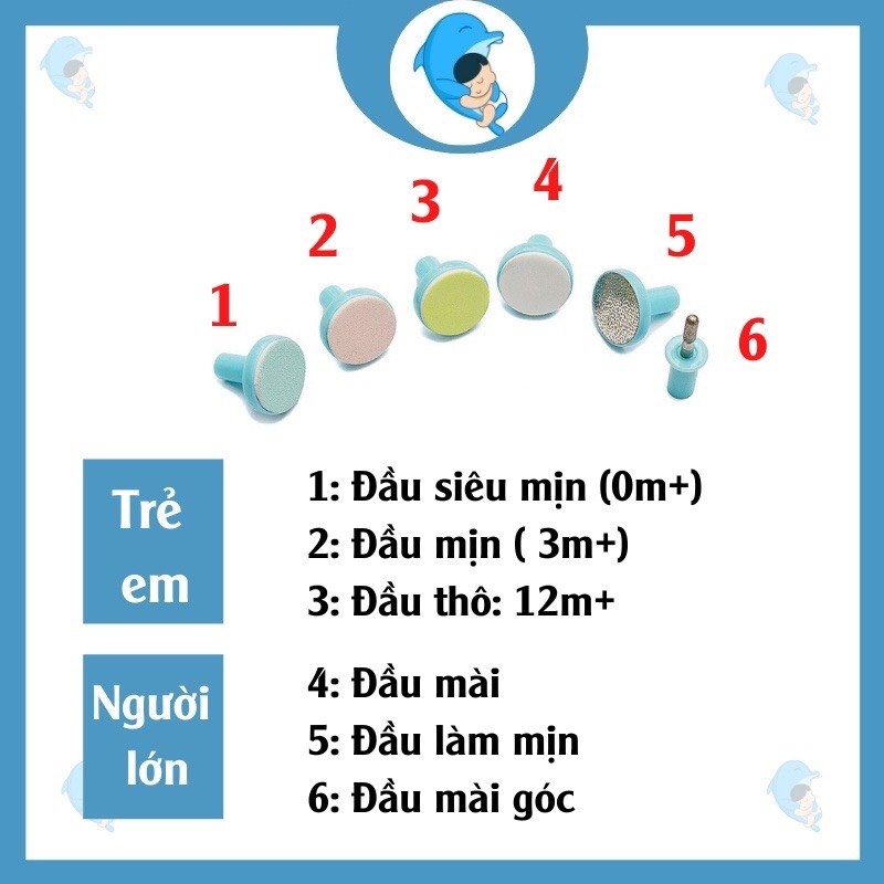 Máy cắt móng tay/ máy mài móng tay/ máy dũa móng tay bằng điện cho trẻ sơ sinh và người lớn - SP đã kèm pin