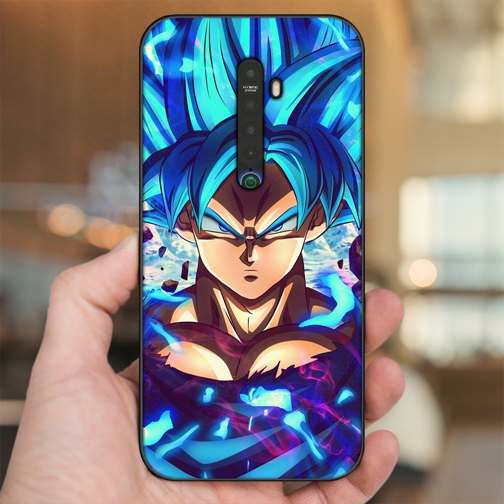 Ốp lưng Oppo Reno 2 viền đen in hình Goku Dragon Ball