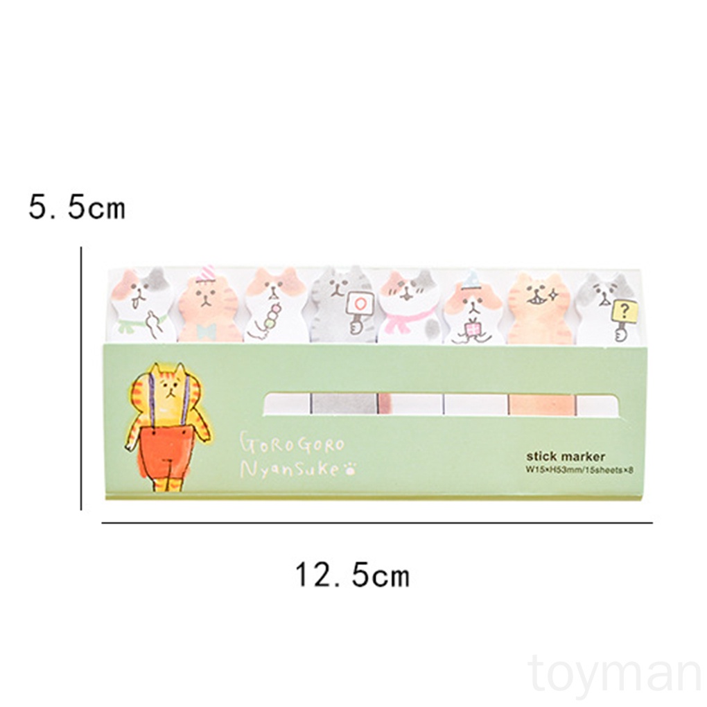 Giấy Dán Ghi Chú Hình Động Vật Hoạt Hình Dễ Thương