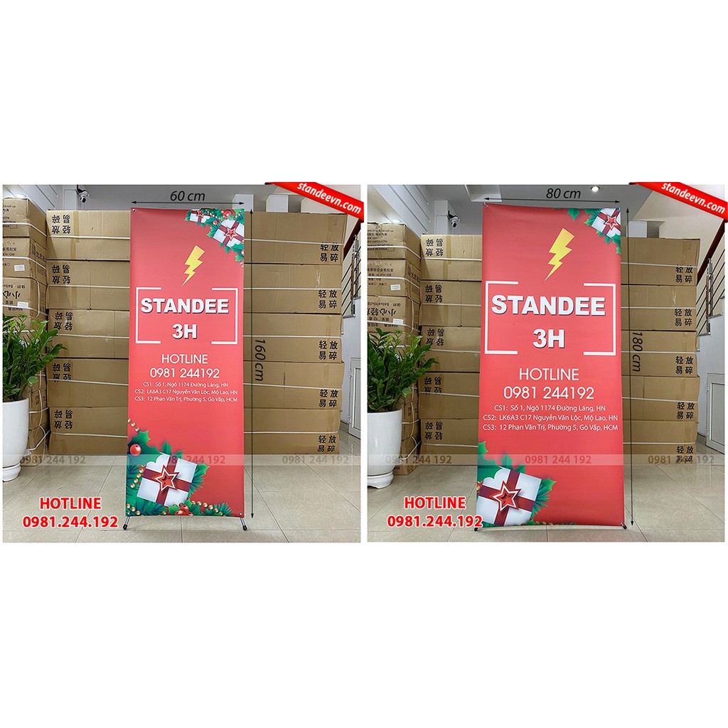 Standee x điều chỉnh kích thước đa năng | Standee 3H