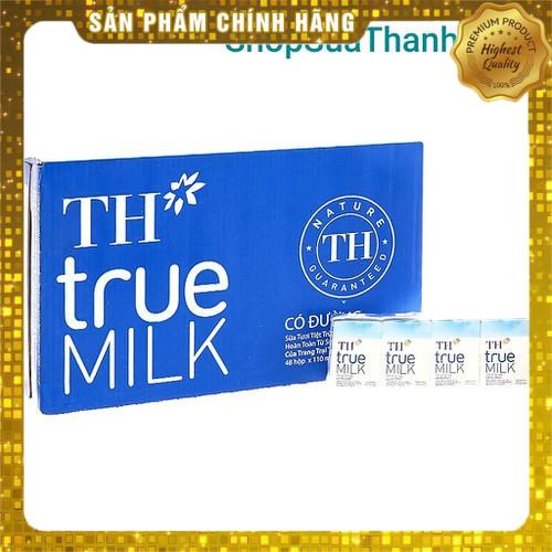 Thùng 48 hộp Sữa tươi tiệt trùng TH true MILK CÓ ĐƯỜNG (110ml) - THCD-THUNG11