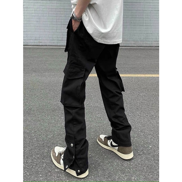 Quần Pant Kaki túi hộp phối dây (có ảnh thật)