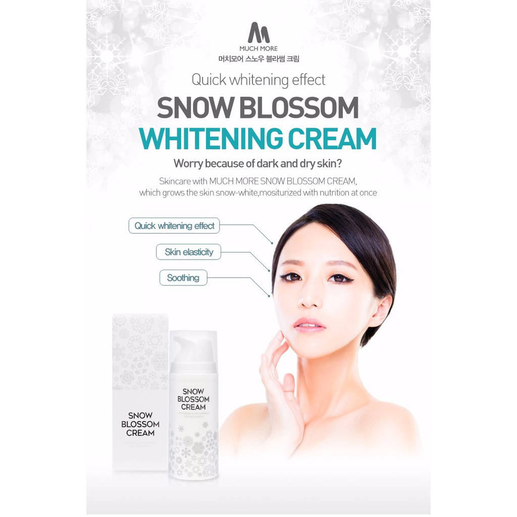 KEM DƯỠNG TRẮNG DA TOÀN THÂN MUCHMORE SNOW BLOSSOM CREAM CHÍNH HÃNG