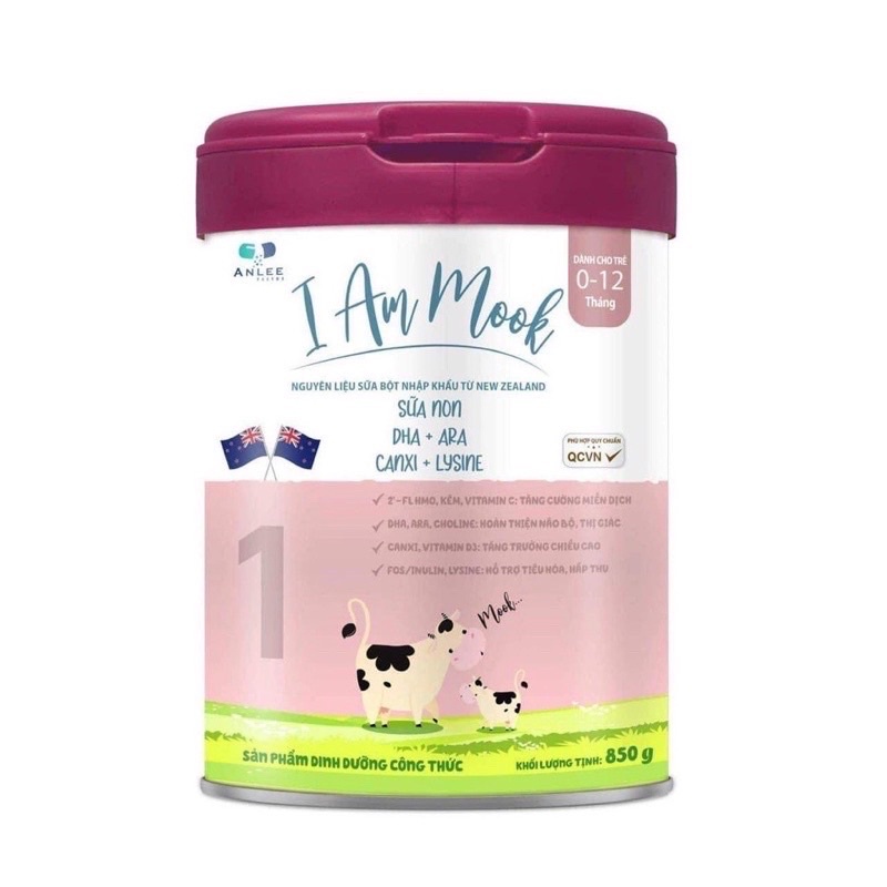 Sữa Công Thức I Am Mook Số 1 - 850G - Tăng Cân, Tăng Chiều Cao, Phát Triển Toàn Diện