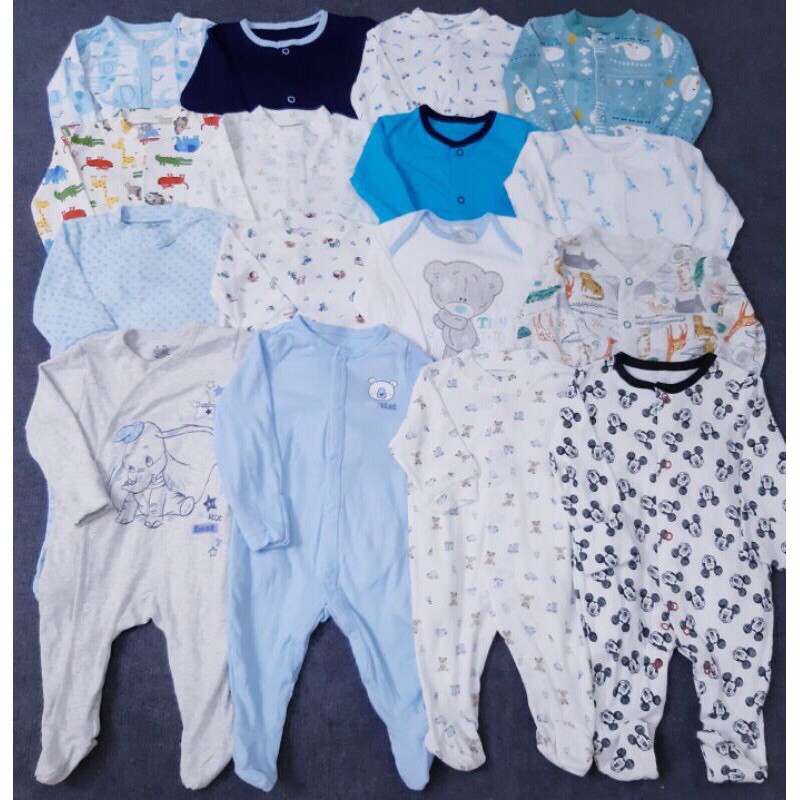 Sleepsuit bộ body dài tay xuất dư các hãng cho bé