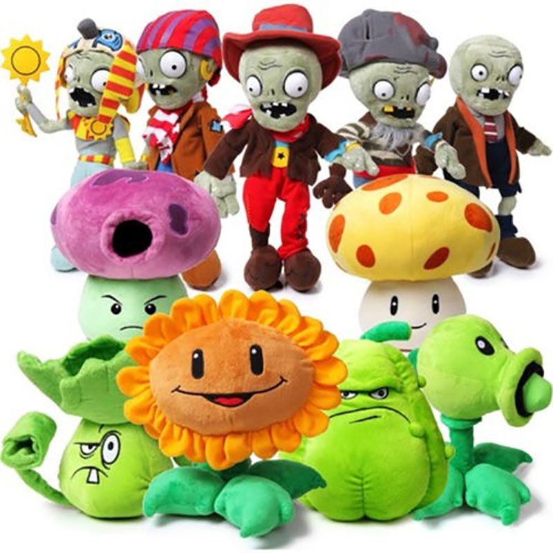 20cm Plants Vs Zombies Nhồi Bông Mềm Mại Đồ Chơi Trẻ Em