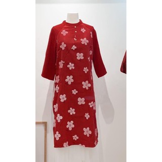 Áo dài hoa đào siêu xinh - Size S
