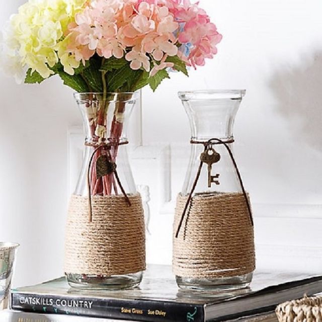 Lọ hoa thủy tinh Love 18cm 350ml chai thủy tinh ly sinh tố nước ép cafe