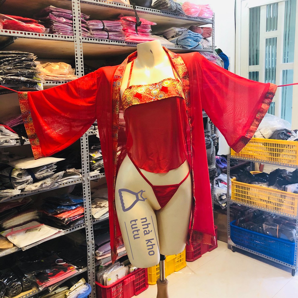 Bộ Choàng ngủ Cosplay Võ Tắc Thiên Kèm Yếm TuTu L004