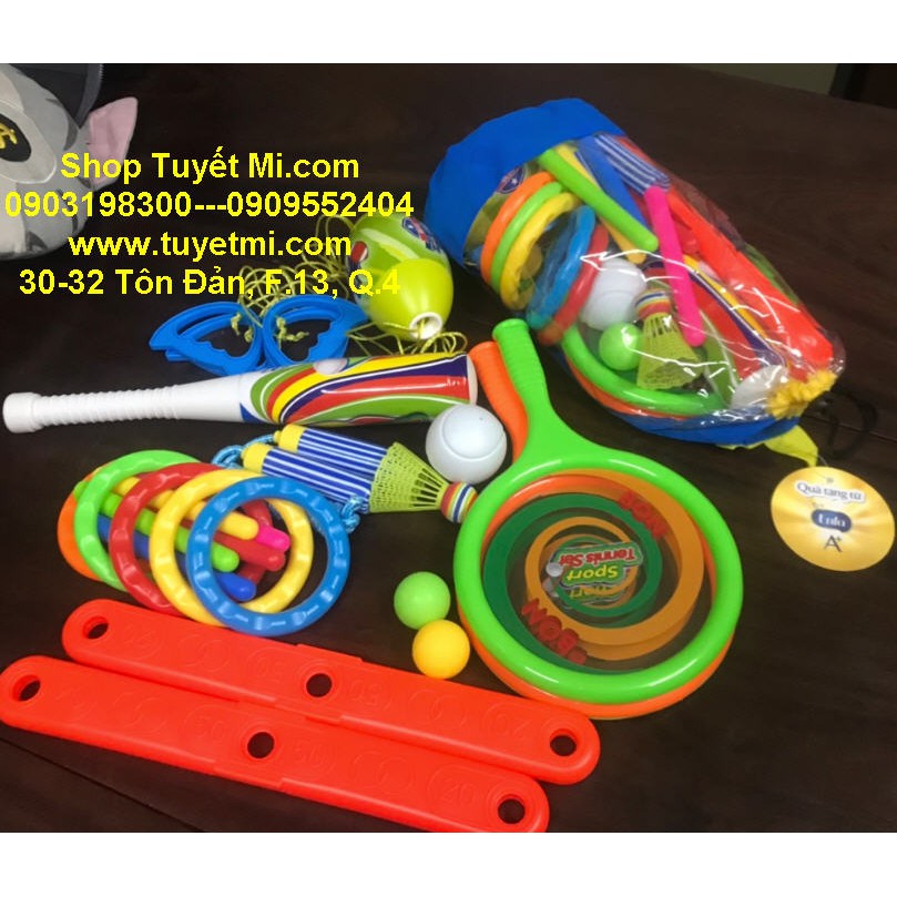 Bộ dụng cụ thể thao vận động cho bé