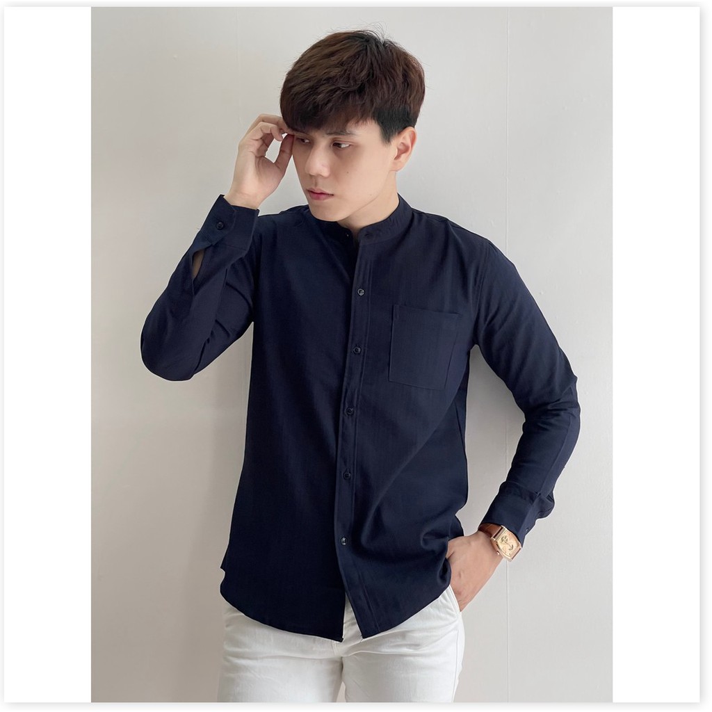 ÁO SƠ MI ĐŨI TAY DÀI,CO TÚI,HOA TIẾT TRƠN NHƯNG KHÔNG KÉM PHẦN SANG TRỌNG THỜI TRANG MỚI KME