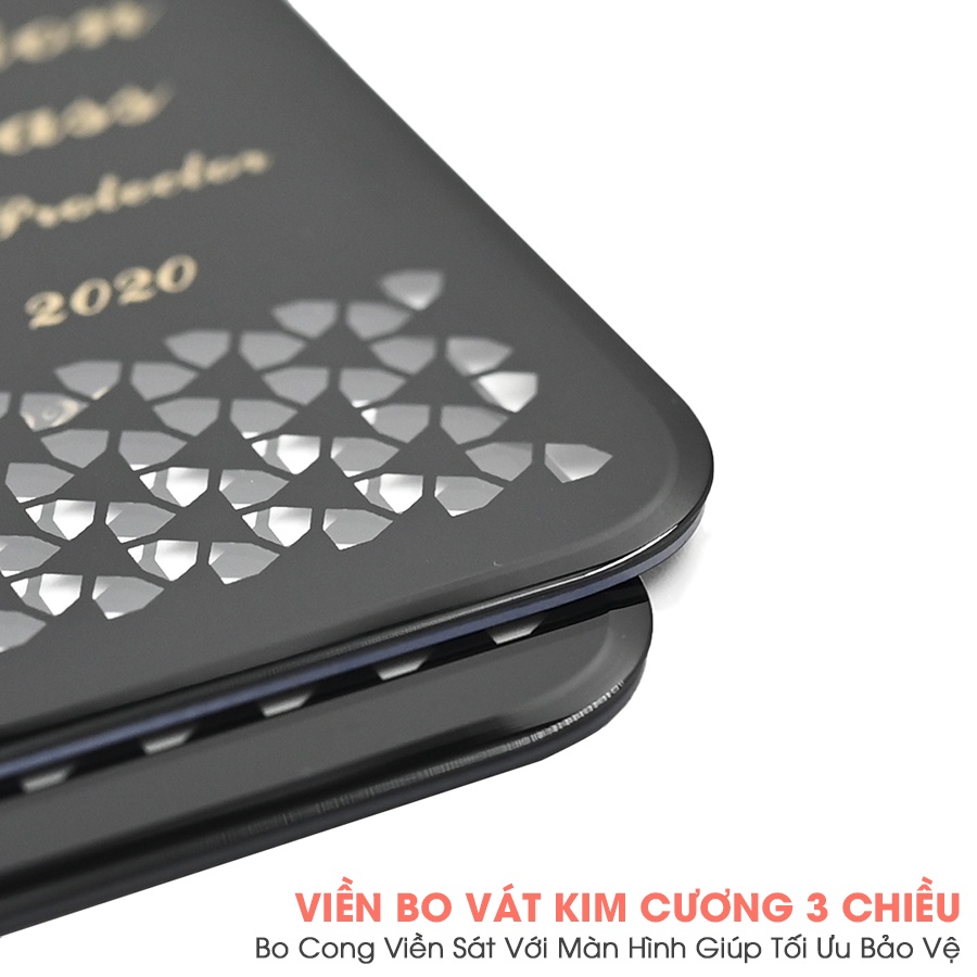 Miếng dán kính cường lực viền kim cương dành cho các loại dòng máy iPhone full màn chất lượng cao Handtown