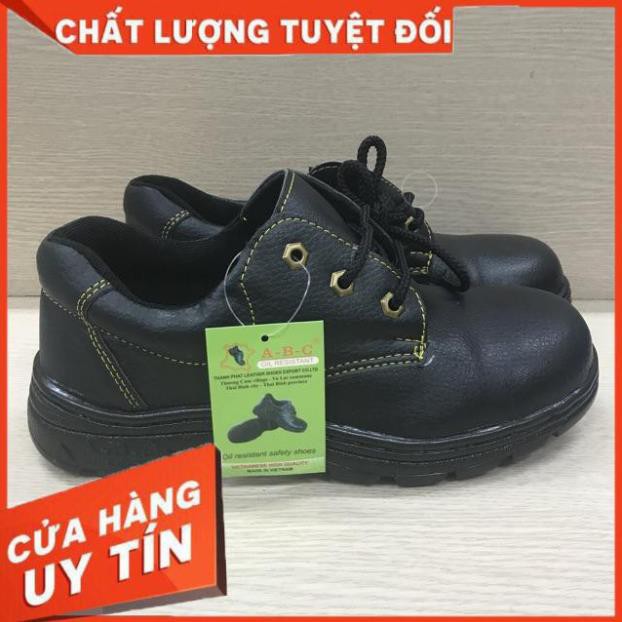 xả kho XẢ 𝐑Ẻ 𝐍𝐇Ấ𝐓 Giày bảo hộ ABC mũi sắt chỉ vàng - hàng chính hãng giá hot Cao Cấp [ TOP BAN CHAY ] . NEW bán rẻ '