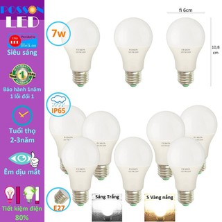 BÓNG ĐÈN LED 7W A60 BÚP TRÒN PULB KÍN CHỐNG NƯỚC TIẾT KIỆM ĐIỆN