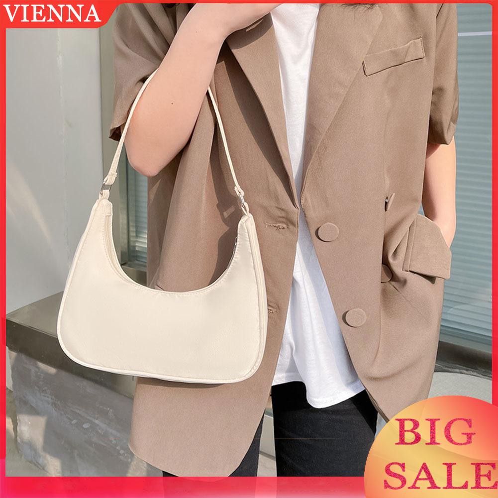 Túi xách đeo vai màu trơn phong cách Boho quyến rũ dành cho nữ