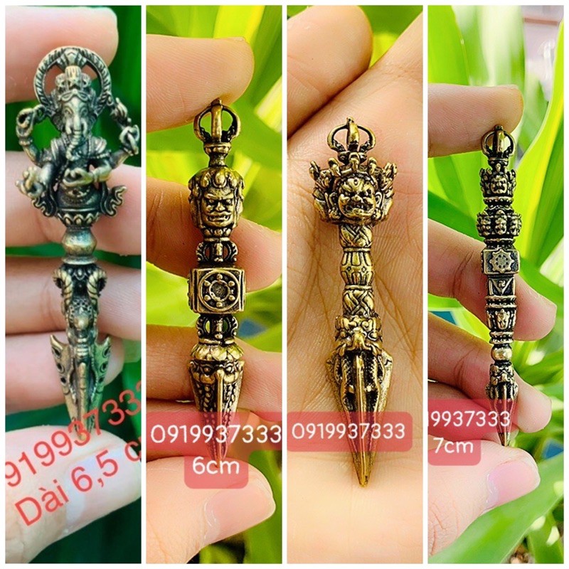 Pháp bảo kim cang đồng nhiều mẫu (4,5 cm-6,5 cm )