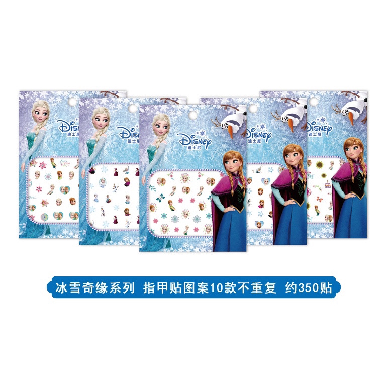 Miếng Dán Móng Tay Hình Công Chúa Băng Giá Phim FROZEN 1 Độc Đáo