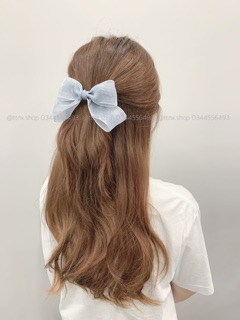 Kẹp nơ voan tiểu thư