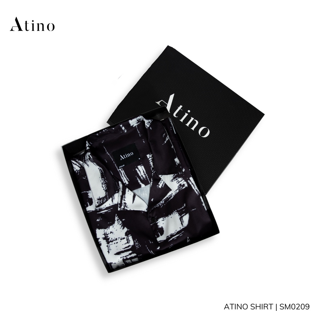 Mặc gì đẹp: [Hàng Tốt] Áo sơ mi cộc tay nam ATINO vải lụa form regular SM4503