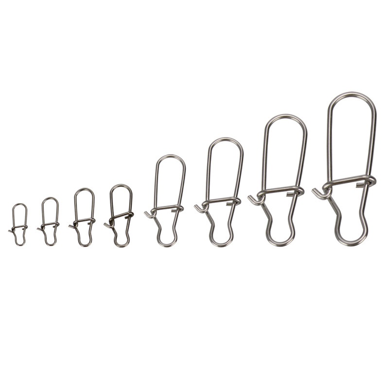 Bộ 100 Khóa Câu Cá Số 0 Chất Lượng Cao Chuyên Dùng#-8# Kẹp Mồi Câu Cá Bằng Thép Không Gỉ 11kg - 83kg