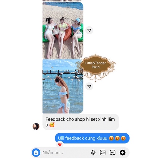 {ẢNH KHÁCH} Set 3 món bikini dập nhún đẹp xuất sắc