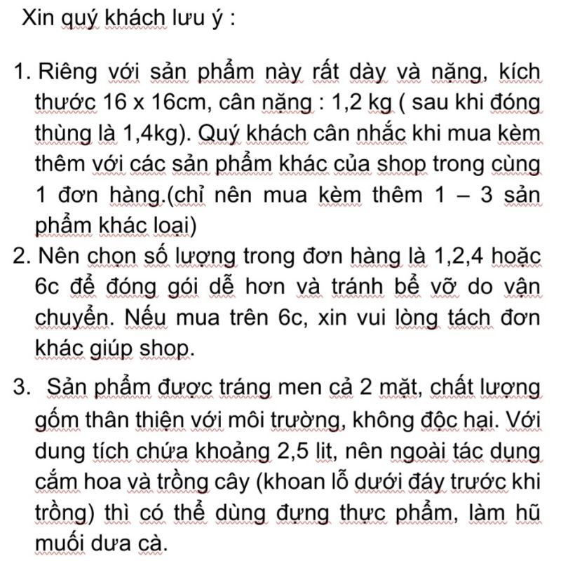 Lọ cắm hoa gốm sứ  - 16x16 cm