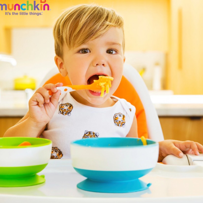 Bộ bát ăn Munchkin chống đổ cho bé ăn dặm MK27188