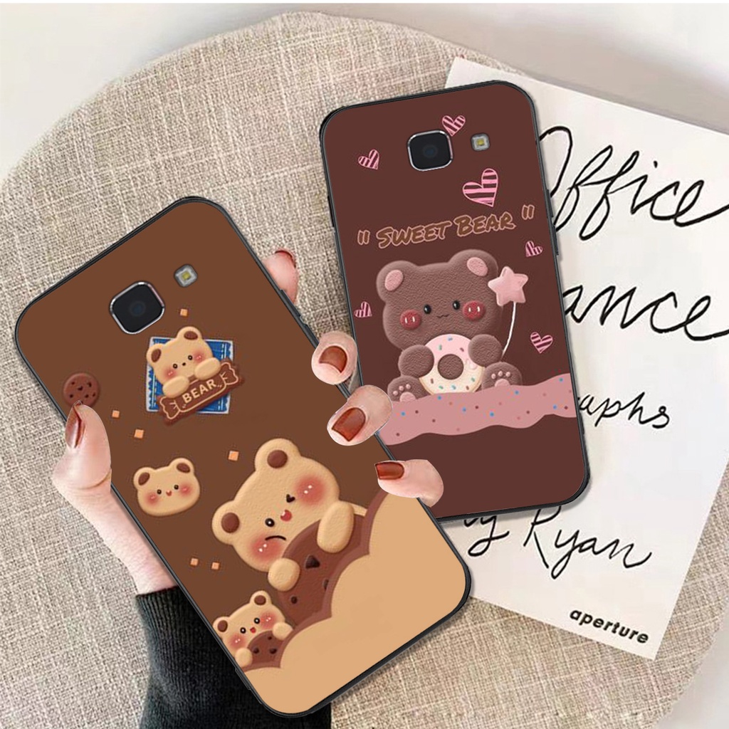 Ốp lưng điện thoại Samsung j5 prime , j7 prime , j4 plus , j4 core in hình gấu nâu vô cùng đáng yêu