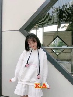 Áo hoodie tai gấu