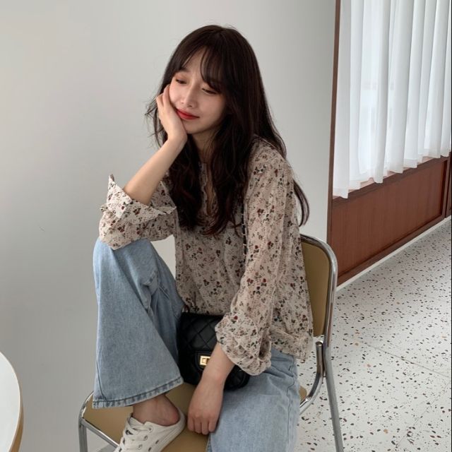 Áo voan hoa Ulzzang 🌺🌼🌸