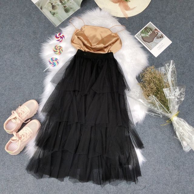 Chân váy lưới tầng công chúa hàng QUẢNG CHÂU. (Hình thật kèm video thật) | BigBuy360 - bigbuy360.vn