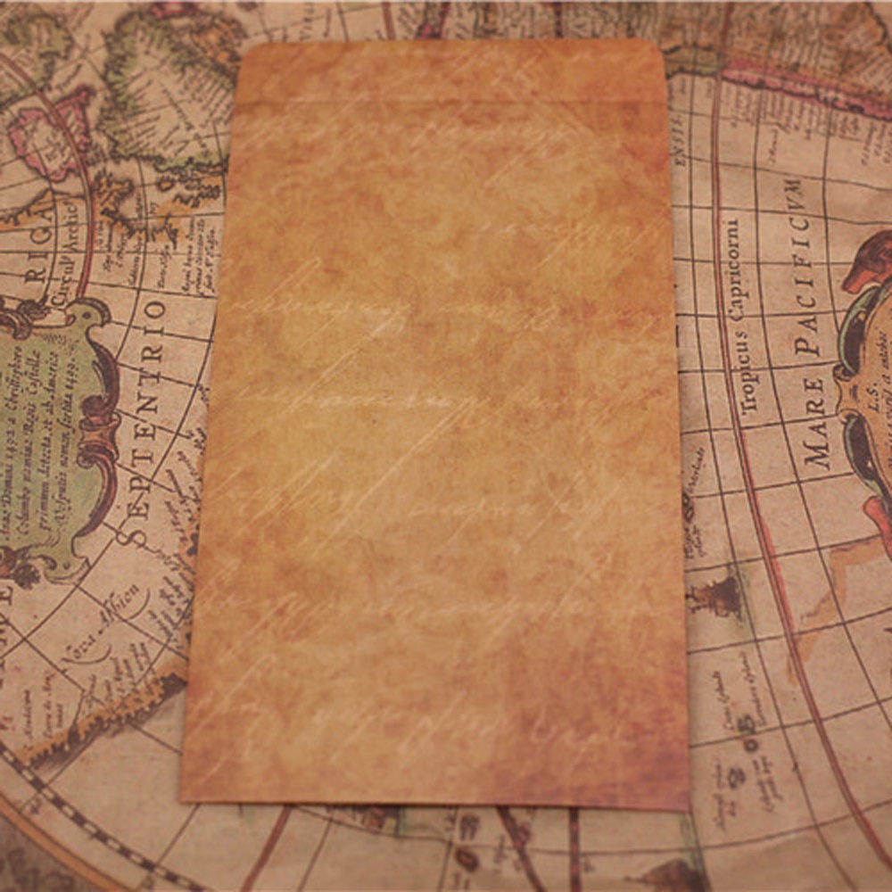 Set 20 Bì Thư Giấy Kraft Phong Cách Vintage Sáng Tạo