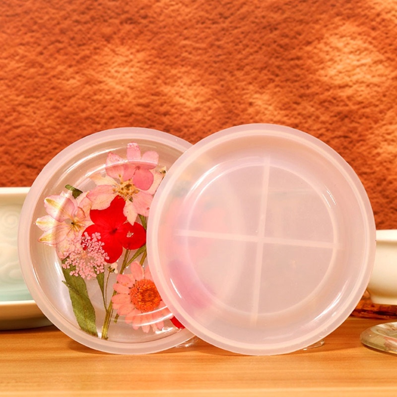 Khuôn Silicone Làm Đế Lót Ly Hình Tròn Tiện Dụng
