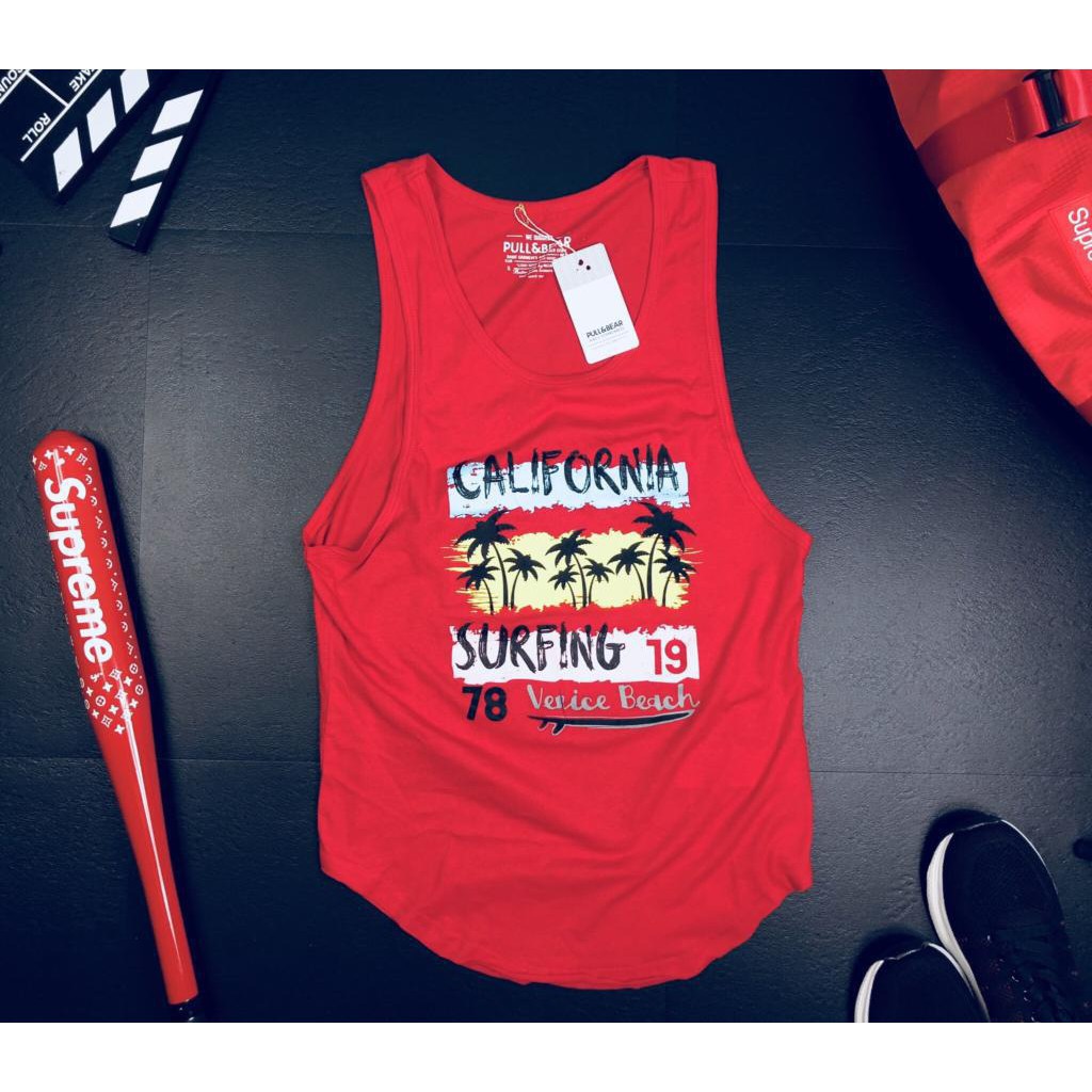 Tanktop PullBear có size 100KG VNXK dư xịn đuôi tôm vạt bầu áo ba lỗ tập gym (sỉ inbox)