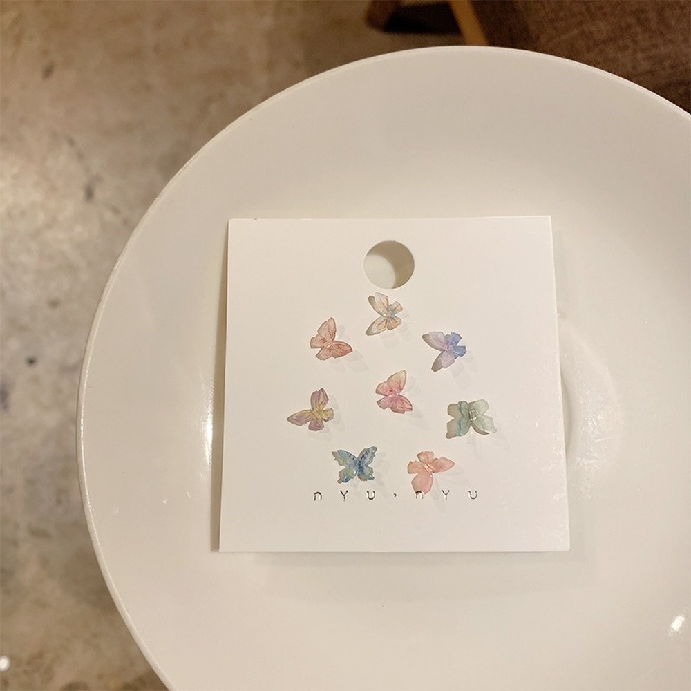 Set 8 Khuyên Tai Đính Nơ 3D Không Gây Dị Ứng Thời Trang Hàn Quốc Cổ Điển Dành Cho Bạn Nữ