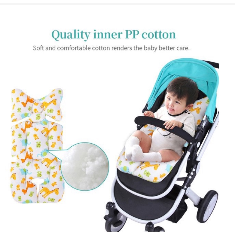 Đệm lót xe đẩy ghế ngồi xe hơi cotton dày mềm mại nhỏ gọn dành cho trẻ sơ sinh