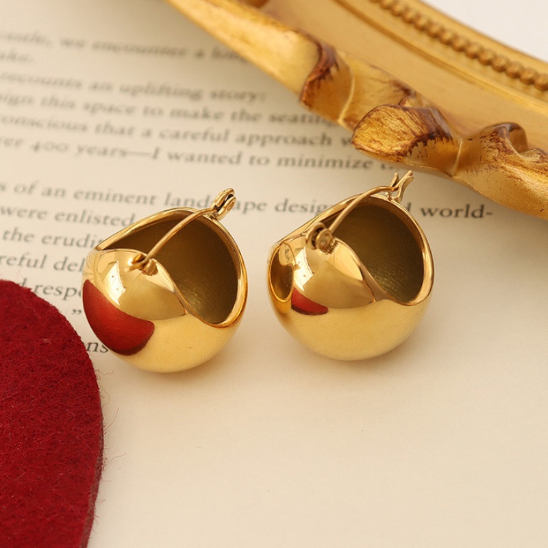 Bông Tai Trái Châu Cá Tính Titan Ko Đen TT 4242