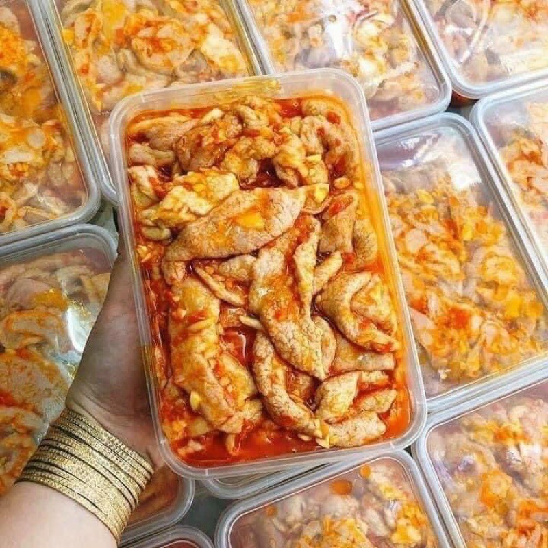[Ship hỏa tốc HCM] 🐷 🐖 VÚ HEO ƯỚP SẴN 500g ( có kèm chao chấm)