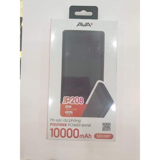 Sạc dự phòng AVA+ 10000mAh ❤️ tặng kèm dây sạc