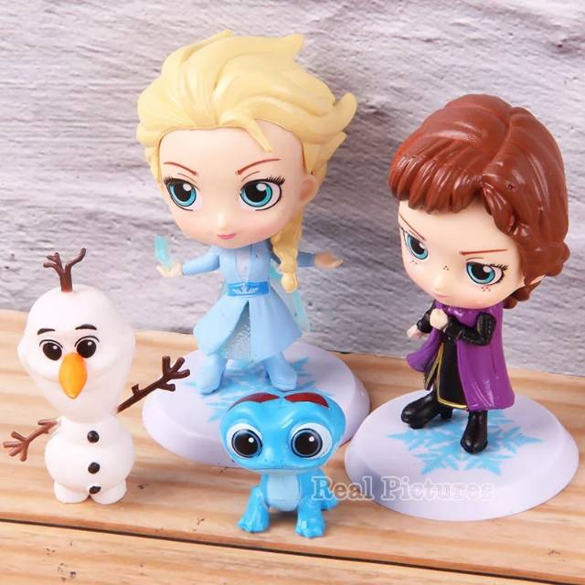 Bộ 4 Mô Hình Nhân Vật Công Chúa Elsa Trong Phim Frozen Chibi