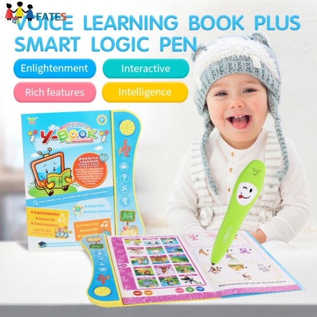 Kids Voiced Ebook with Reading Pen Early Learning Toy English Version